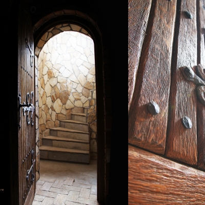 Dubovové kartáčované vchodové dvere